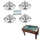 Pilarmuture 4 Peças De Niveladores De Perna De Mesa De Bilhar Bilhar Niveladores De Perna De Mesa De Jogo De Metal De 12 Cm Para Pés De Nivelamento Pesado Acessórios De Bilhar Para Mesa De