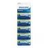 Pilha 23a Philips Power Alkaline Lr23p5b/97 Cilíndrica - Kit De 5 Unidades