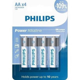 Pilha Aa Alcalina Philips Power Pack C 4 Pilhas Original