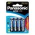 Pilha Aa Comum Alcalina Panasonic Cartela Com 4 Unidades