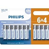 Pilha Aa Philips Alcalina Pack C 10 Pilhas Aa Power Alkaline