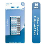 Pilha Aaa Philips Alcalina