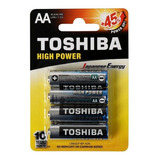 Pilha Alcalina Aa 1 5v Lr6 Cartela C 4 Toshiba