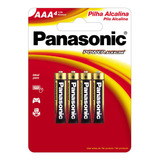 Pilha Alcalina Aaa C 4un Panasonic
