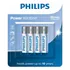 Pilha Alkalina Philips Aaa Com 4