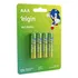 Pilha Elgin Alcalina Aaa Cilíndrica - Kit De 4 Unidades