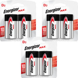Pilha Grande Para Lanterna Brinquedo D2 Energizer C 6