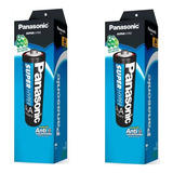 Pilha Panasonic Super Hyper Pequena Aa 2 Tubos C 52uni Cada