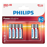Pilha Philips Alcalina Palito