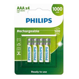 Pilha Philips Recarregavel Aaa