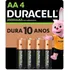 Pilha Recarregavel Aa 2500mah Blister Com 4 Duracell 1,2v
