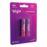 Pilha Recarregavel Aa Elgin