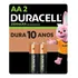 Pilha Recarregável Aa Pequena 2500 Mah Duracell Com 2 Unidad