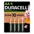Pilha Recarregável Aa Pequena Duracell Com 4 Unidades