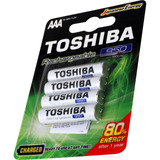 Pilha Recarregável Aaa 950mah C/4 Toshiba
