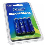 Pilha Recarregavel Aaa Cartela
