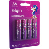 Pilha Recarregavel Elgin Aa