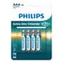 Pilha Zinco Aaa Philips Bateria Carvão 3a Palito 4 Unidades