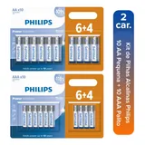 Pilhas Alcalinas Philips 10