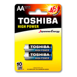 Pilhas Alcalinas Toshiba Aa Pequena Cartela Com 2 Unidades