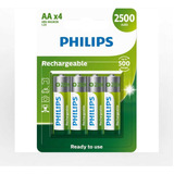 Pilhas Recarregaveis Aa Philips