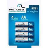 Pilhas Recarregaveis Multilaser Aa