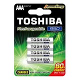 Pilhas Recarregaveis Toshiba Aaa
