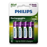 Pilhas Recarregavel Philips 2500mah