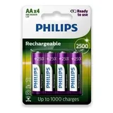 Pilhas Recarregavel Philips 2500mah