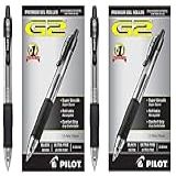 PILOT Canetas De Gel Rolling Ball Recarregáveis E Retráteis G2 Premium Ponta Ultrafina 0 38 Mm Tinta 24 Contagens 31277 12 Unidades Pacote Com 2 Preto