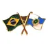 Pim Bótom Broche Bandeira Estado Do Rio De Janeiro Folheado
