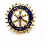 Pim Bótom Broche Rotary International Folheado A Ouro Lindo