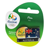 Pin Bandeira Da Australia Olimpiadas Rio