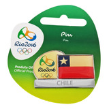 Pin Bandeira Do Chile Olimpiadas Rio