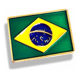 Pin Boton Broche Bandeira Brasil Brasão