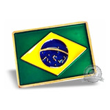 Pin Boton Broche Bandeira Brasil Seleção