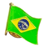 Pin Boton Broche Bandeira Do Brasil