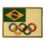 Pin Bóton Candidatura Olimpíadas Rio 2004 Bandeira 2