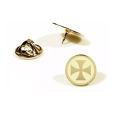 Pin Botton Broche Folheado A Ouro Cruz De Malta