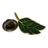 Pin Broche Boton Folha De Acácia Templário Maçonaria Maçom
