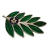 Pin Broche Botton Acácia Verde Maçonaria