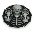 Pin Broche Botton Caveira Esqueleto Crânio Moto Rock Metal