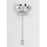 Pin Broche Lapela Terno Cristais Borboleta Noivo Casamento