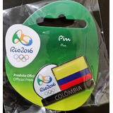 Pin Oficial Olimpiada Rio 2016 Bandeira Colombia