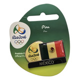 Pin Oficial Olimpiada Rio 2016 Bandeira Mexico
