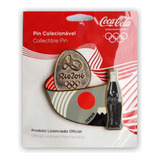 Pin Oficial Olimpiadas Rio 2016 Coca Cola Bandeira Japão