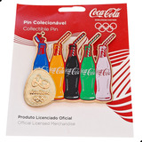 Pin Olimpiadas Rio 2016 Coca Cola Garrafas Canudo 