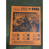 Pinball Manual Sega Harley Davidson novo 
