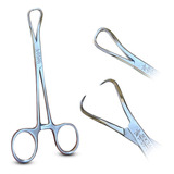 Pinça Backaus 11 Cm Aço Inox Social Instrumentos 