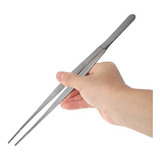 Pinça Culinaria Inox Chef Profissional 30cm Empratamento Bar